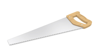 Hand Saw Isolated
