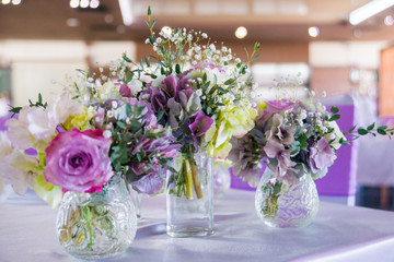 Wedding decor, floral design, circuits, design in fashion color ultraviolet.