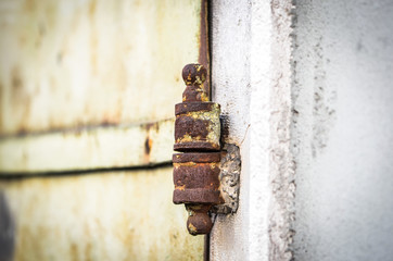old doors close up view - on the historical streets of Italy