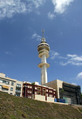 TV tower in the old city of Cadiz.