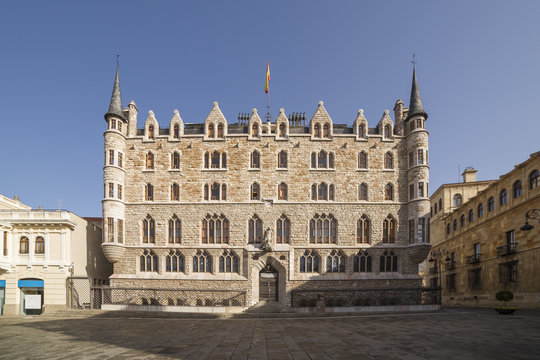 Casa Botines, Leon, Spain.