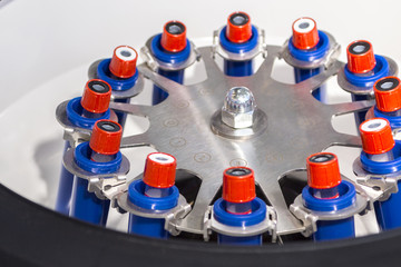 Centrifuge used in medicine, close-up