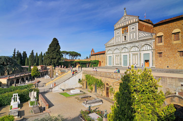 Fototapeta na wymiar Church of San Miniato in Florence, Tuscany, Italy.