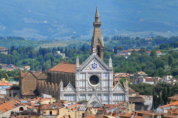 Obraz premium Basilica of Santa Croce in Florence, Italy.