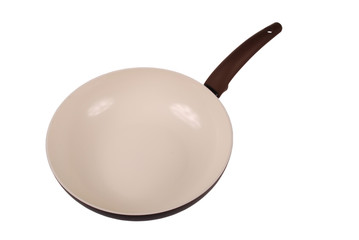 Photo of brown ceramic frying pan