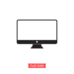 Screen vector icon, touch display symbol. Trendy, simple flat sign illustration for web