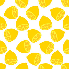 seamless illustration with lemons