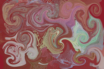 Abstract pixel twirls effects for background or texture Imagination, design, smooth & art.