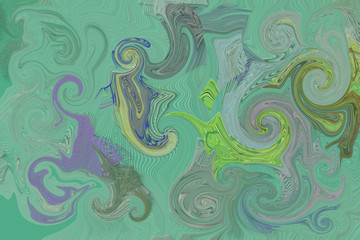 Fototapeta na wymiar Abstract pixel twirls effects for background or texture Painting, digital, generative & beautiful.