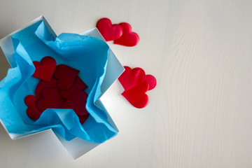 Hearts in a box