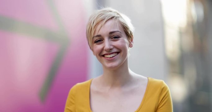 Young woman smiling