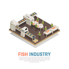 Fish Factory Isometric Background