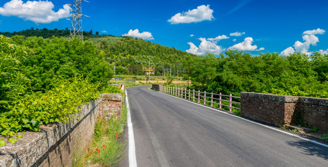 Beautiful colors of Tuscany. Spring in the countryside, Italy