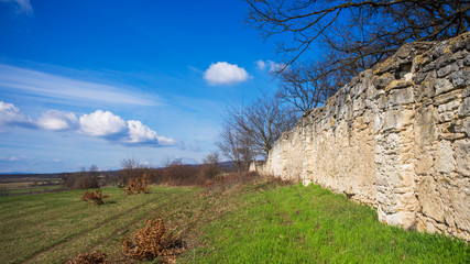 Mauer um ein Jagdrevier im Burgenland
