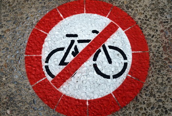 PiktogramFahrrad parken verboten