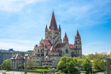 Obraz premium St. Francis of Assisi Church, Vienna, Austria