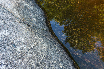 Water and stone at the shore, background and texture for design
