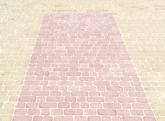 Modern pavement texture.