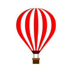 Fototapeta premium Hot air balloon isolated on white background vector