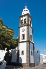 Fototapeta na wymiar Iglesia de San Ginés de Arrecife Lanzarote Kanaren island Spain