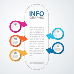 Vector infographic template for diagram, graph, presentation, chart, business concept with 5 options.