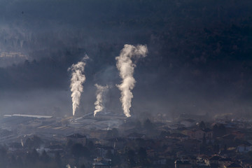 Inquinamento da fumi in inverno