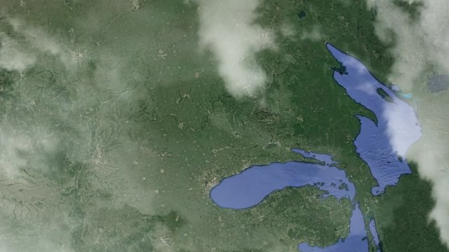 Земля zoom - Мэдисон Висконсин США