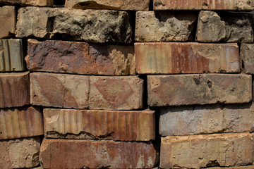 old and broken bricks