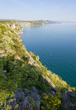 Duino Cliffs near Trieste, Italy, in Springtime