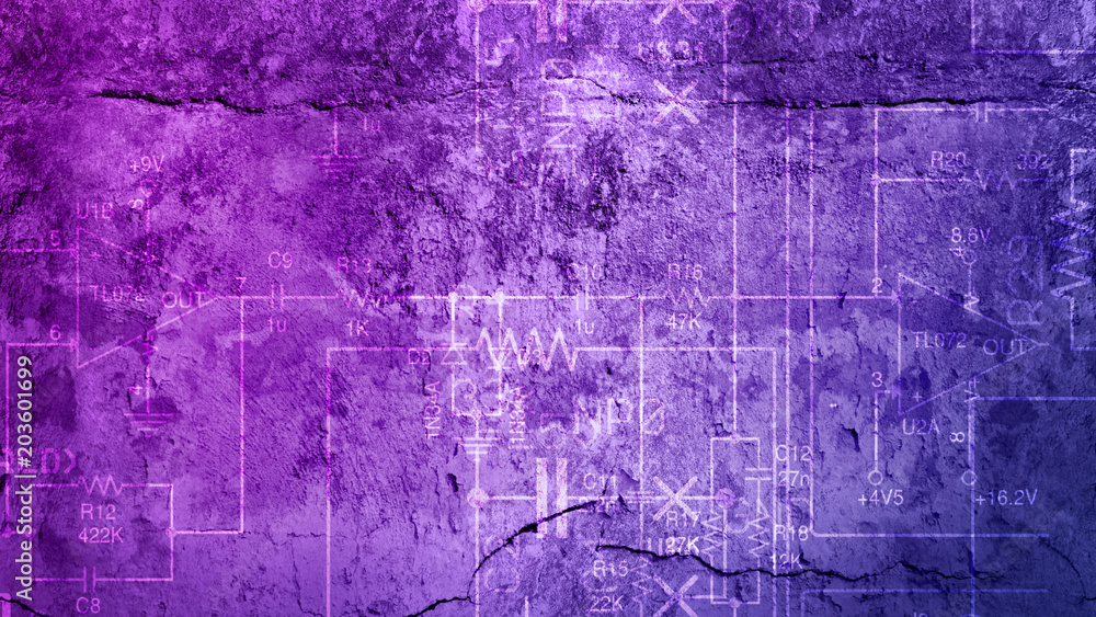 Poster 3d rendering of a multilayer color texture for a background based on a concrete and stone