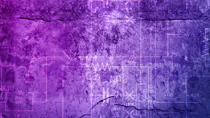 3D rendering of a multilayer color texture for a background based on a concrete and stone