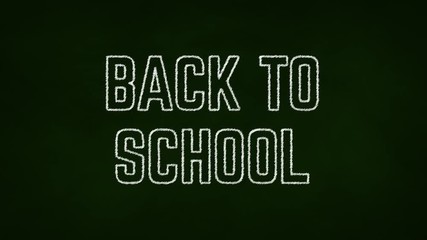 Back to school text on chalkboard education concept  - Powered by Adobe