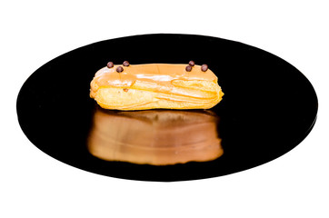 Delicious eclair background