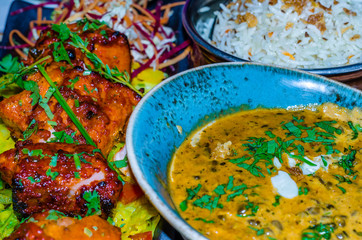 Indian food background