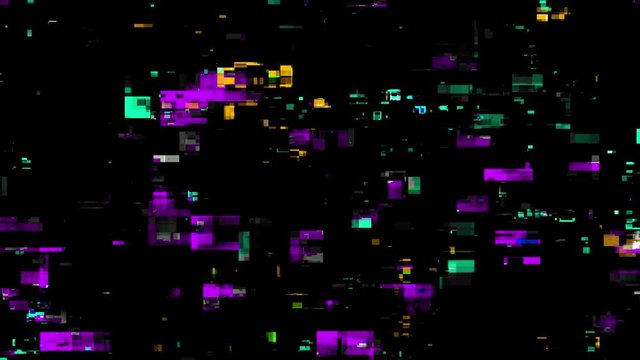 Colored Noise Digital Grunge Glitch Video Damage