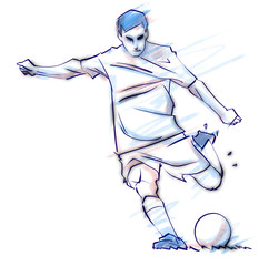 Soccer football player graphics
