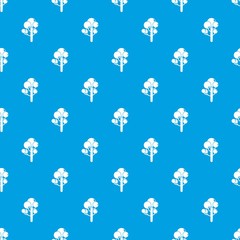 Tree pattern vector seamless blue repeat for any use