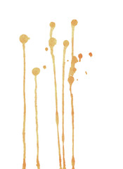 Coffee splats on white background