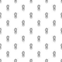 Cactus pattern vector seamless repeating for any web design