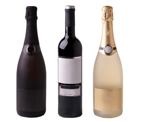 Three various bottles