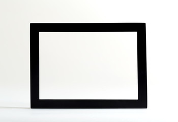 Black boarder frame on a white background