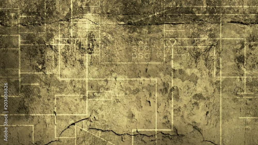 Poster looped unhurried animated multilayer color texture for a background based on concrete and stone