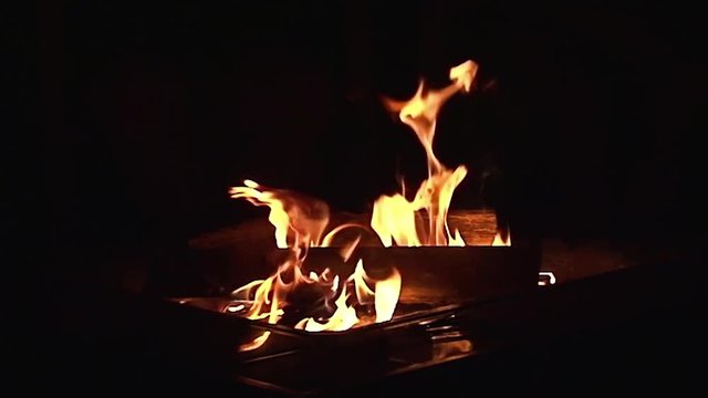 Fire Pit - Slow-Motion - Clip 4