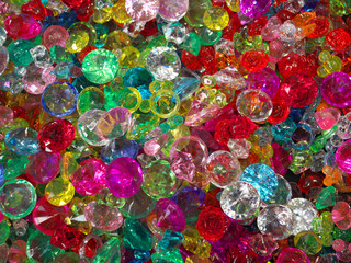 Tokyo,Japan-May 3, 2018: Colorful toy jewels and dismonds