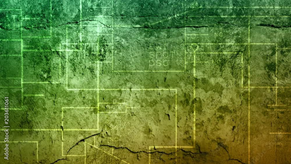 Poster looped unhurried animated multilayer color texture for a background based on concrete and stone