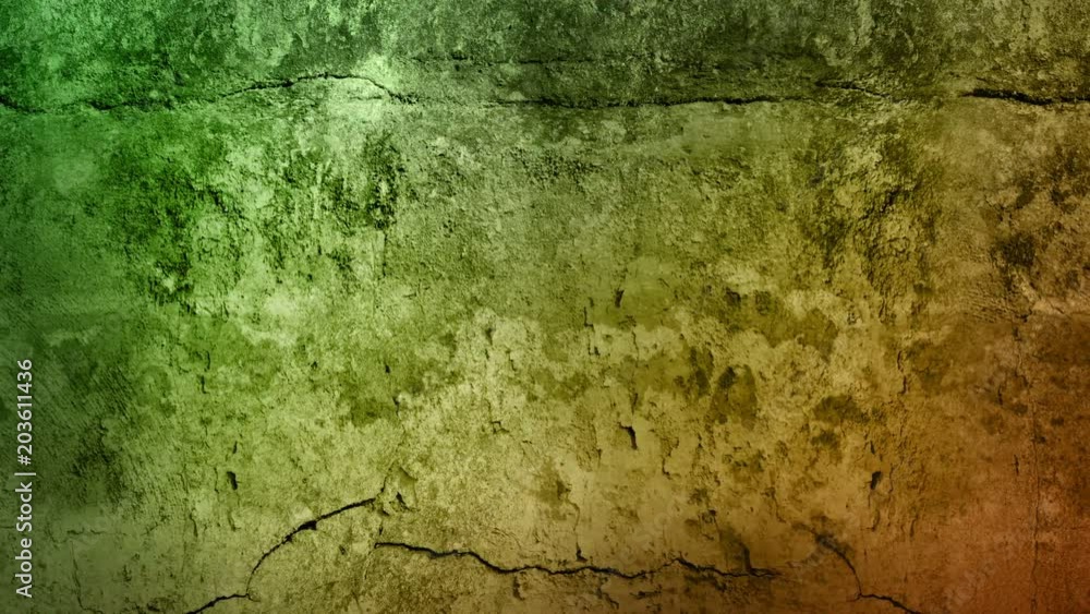 Poster looped unhurried animated multilayer color texture for a background based on concrete and stone