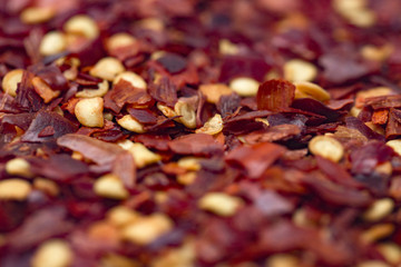 A Background of Crushed Red Pepper Flakes