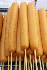 grilled sausage is delicious at street food