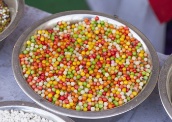 Indian Various Sweet Stall Snack