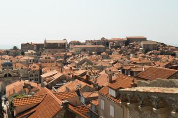Fototapeta na wymiar Roofs of Dubrovnik 